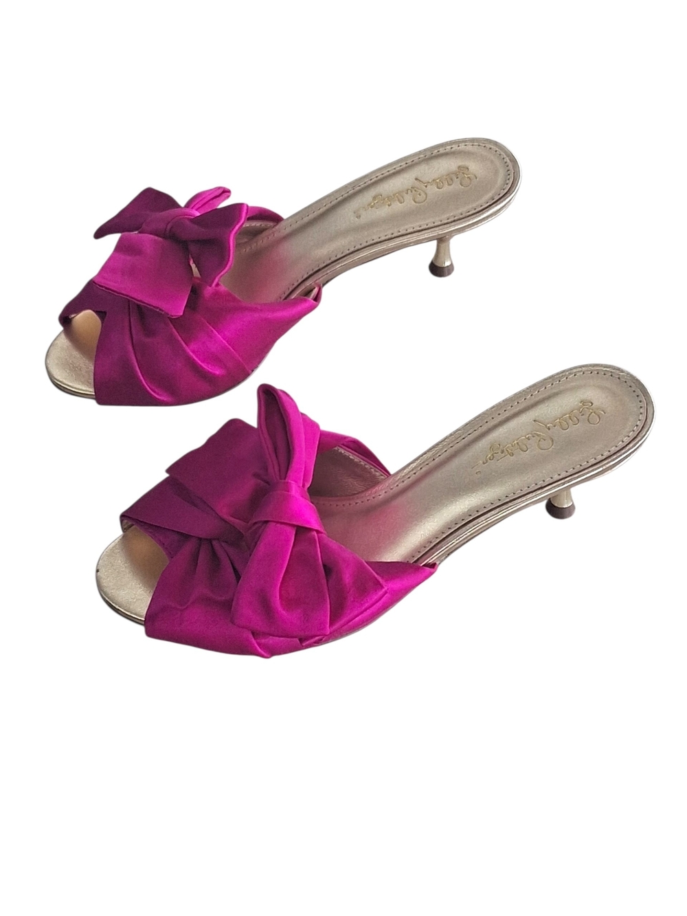 Lilly Pulitzer Fuchsia Bow Slide Sandals Size 7M